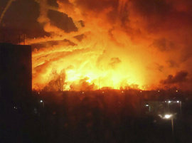 пожар, Харьков, боеприпасы, военный склад