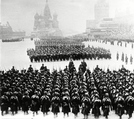 парад, Москва, Красная площадь, 7 ноября 1941 