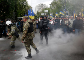 Украина, Праздник Победы, аресты