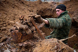 поисковик, раскопки