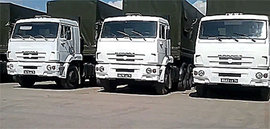 МЧС направило колонну с гуманитарной помощью в Донецк и Луганск 