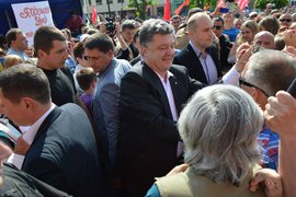 Порошенко в толпе