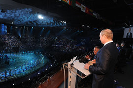 Владимир Путин открыл XVI Чемпионат мира по водным видам спорта в Казани