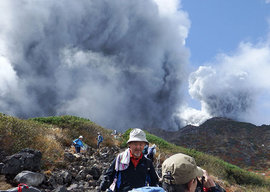 Вулкан Шивелуч отметился столбом пепла