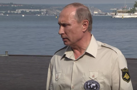 Прибыв в Севастополь, Владимир Путин ответил на угрозы МИД Украины и Петра Порошенко 