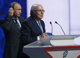 Президент ФИФА Йозеф Блаттер заявил, что ЧМ-2018 в России будет "фантастическим" 