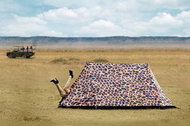 Туристы, палатка