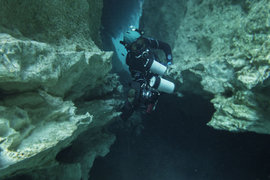 Юкатан, подводная пещера, сенот  Анхелита