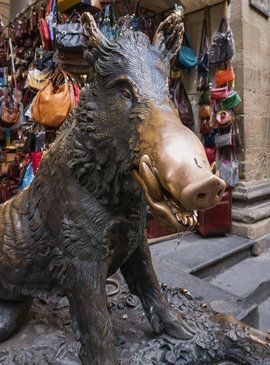 Флоренция, Италия, fontana del Porcellino, фонтан "Порчеллино", поросенок