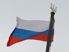 Над Киевом взвились российские флаги