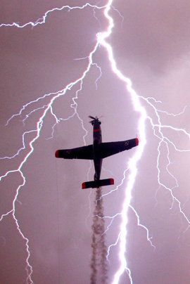молния, самолет