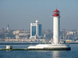 Вид на Одессу с моря