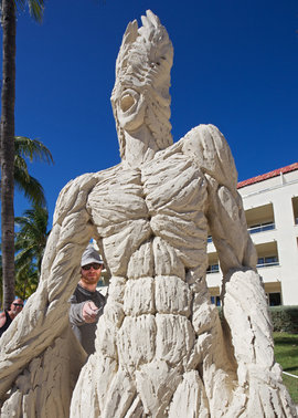 скульптура из песка