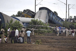поезд, крушение, Индия