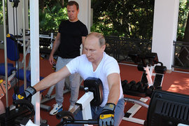 Владимир  Путин и Дмитрий Медведев