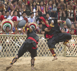 охотники, Индия, племя нага