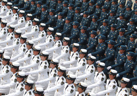 солдаты, парад, Китай