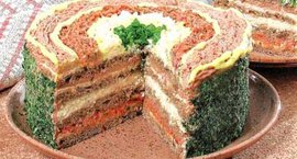 торт, бутерброд, желудок, мужчина, гости, незваные гости, что приотовить, бутербродный торт