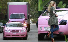 Пэрис Хилтон, Bentley Continental, бентли, автомобиль