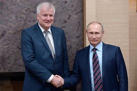 Хорст Зеехофер и Владимир Путин