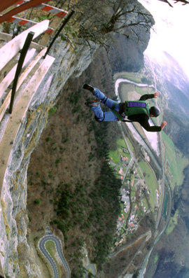 бейсджампинг, гора, скала, утес