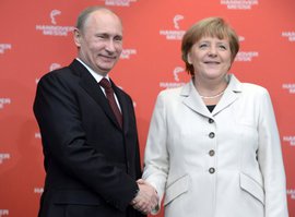 Путин и Меркель