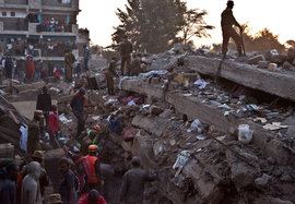 Кения, дом, обрушение, Найроби